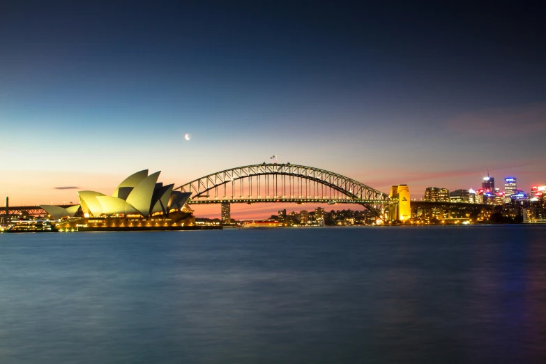 a view of sydney opera house and the sydney harbour bridge