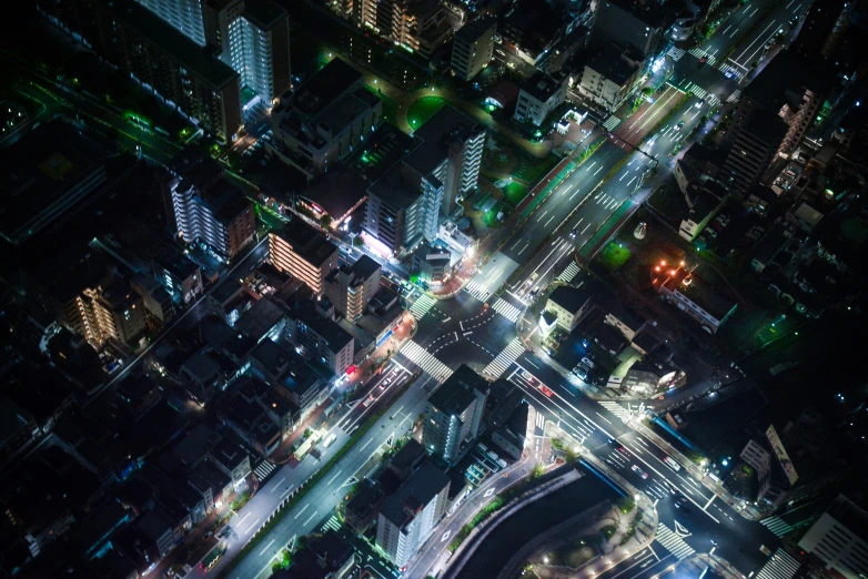 a city street that has cars going in and out of it