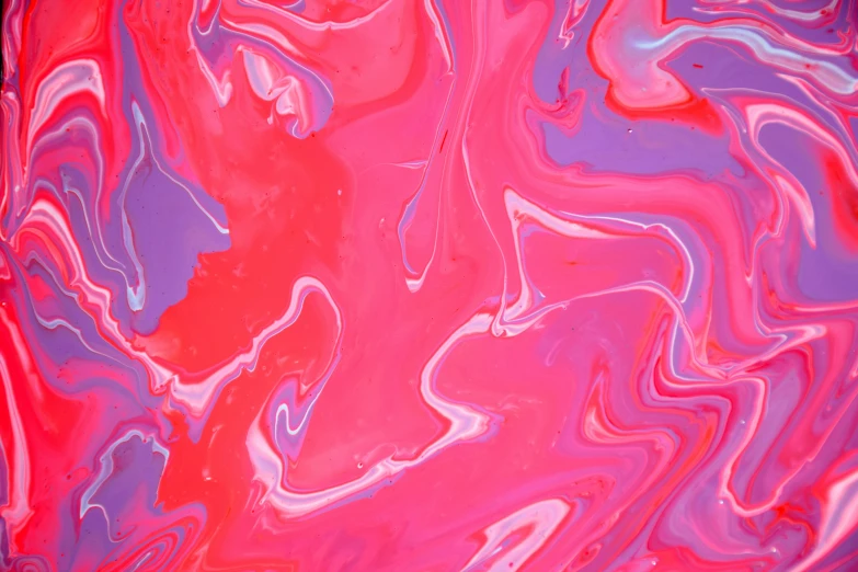 multi - colored fluid painting showing blue and purple colors