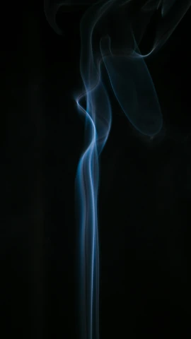 closeup of smoke on a black background