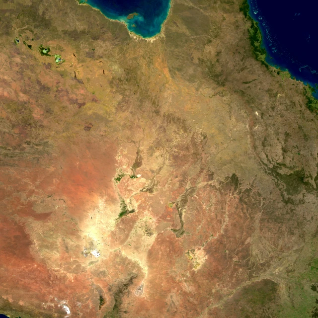 a satellite image of the great lakes in africa