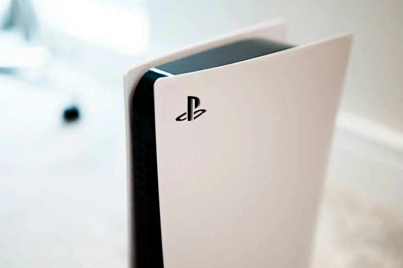 a video game console is shown in a blurry image