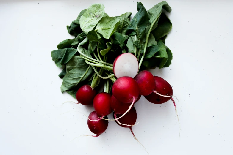 a bunch of radishes that are growing from the top