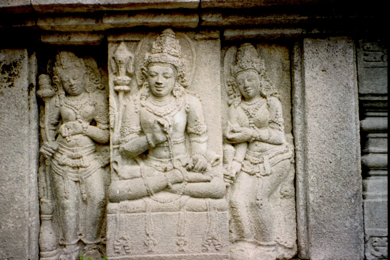 carved sculpture on the wall of a building