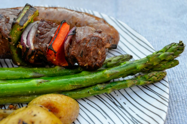 some vegetables that are on a plate