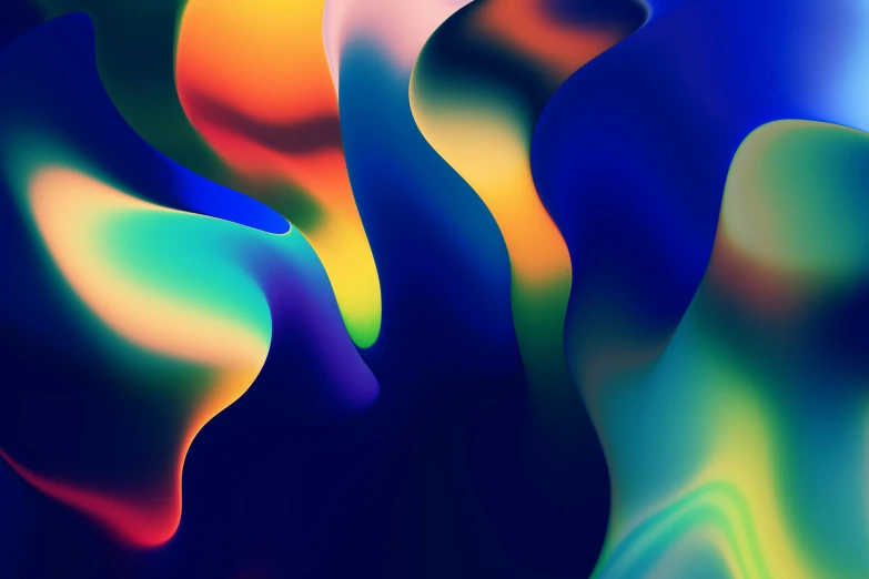 abstract shapes with lots of bright colors in the background