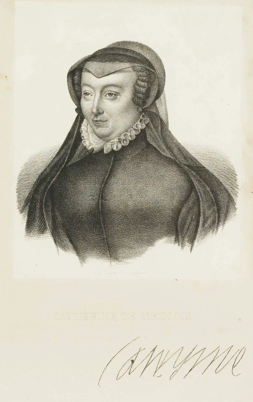 the drawing shows a black and white portrait of a woman in a bonnet with a collar