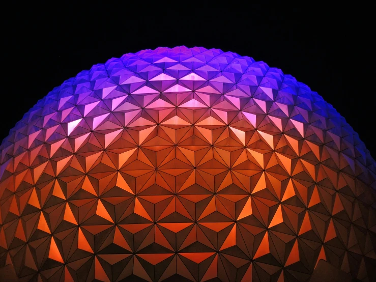 a ball with multiple colors on the top