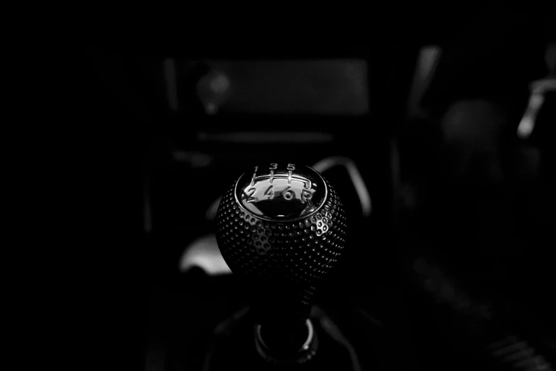 black and white pograph of a blender head