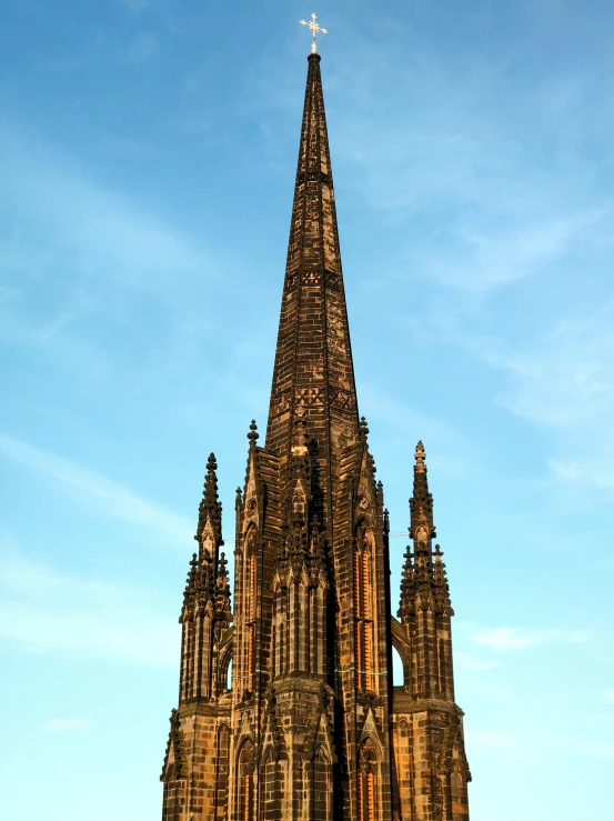 a large tower that is up high in the sky