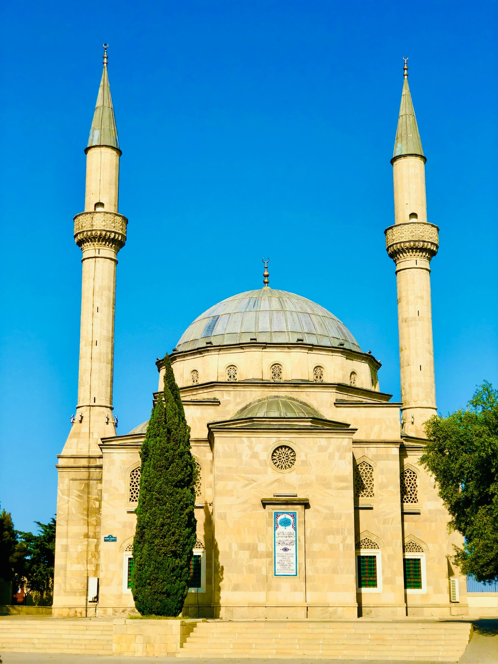 two large towers sitting side by side