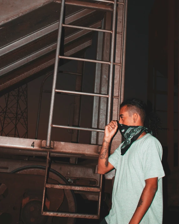 a man walking away from the camera wearing a neck tie