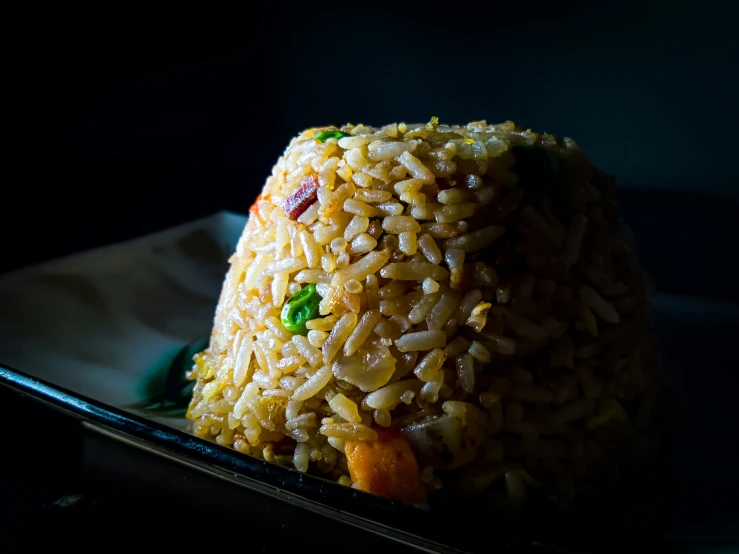 this is a dish of rice and vegetables