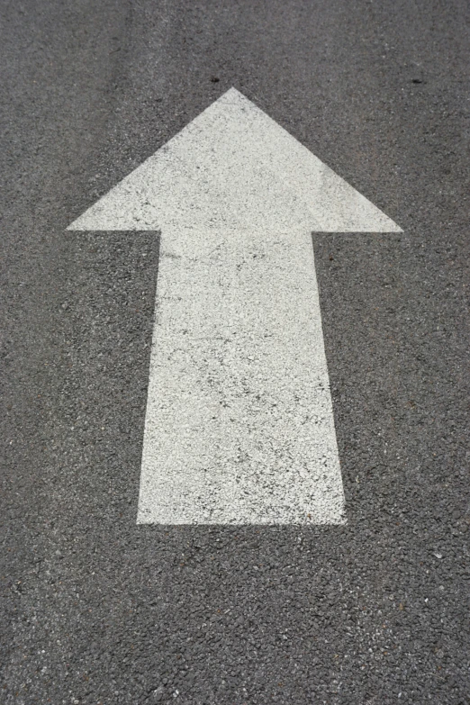 the arrow sign is white and says go ahead