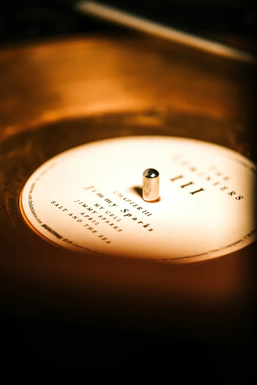 a musical instrument and some writing on a plate