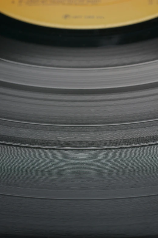 a vinyl record that has been altered and is black and white