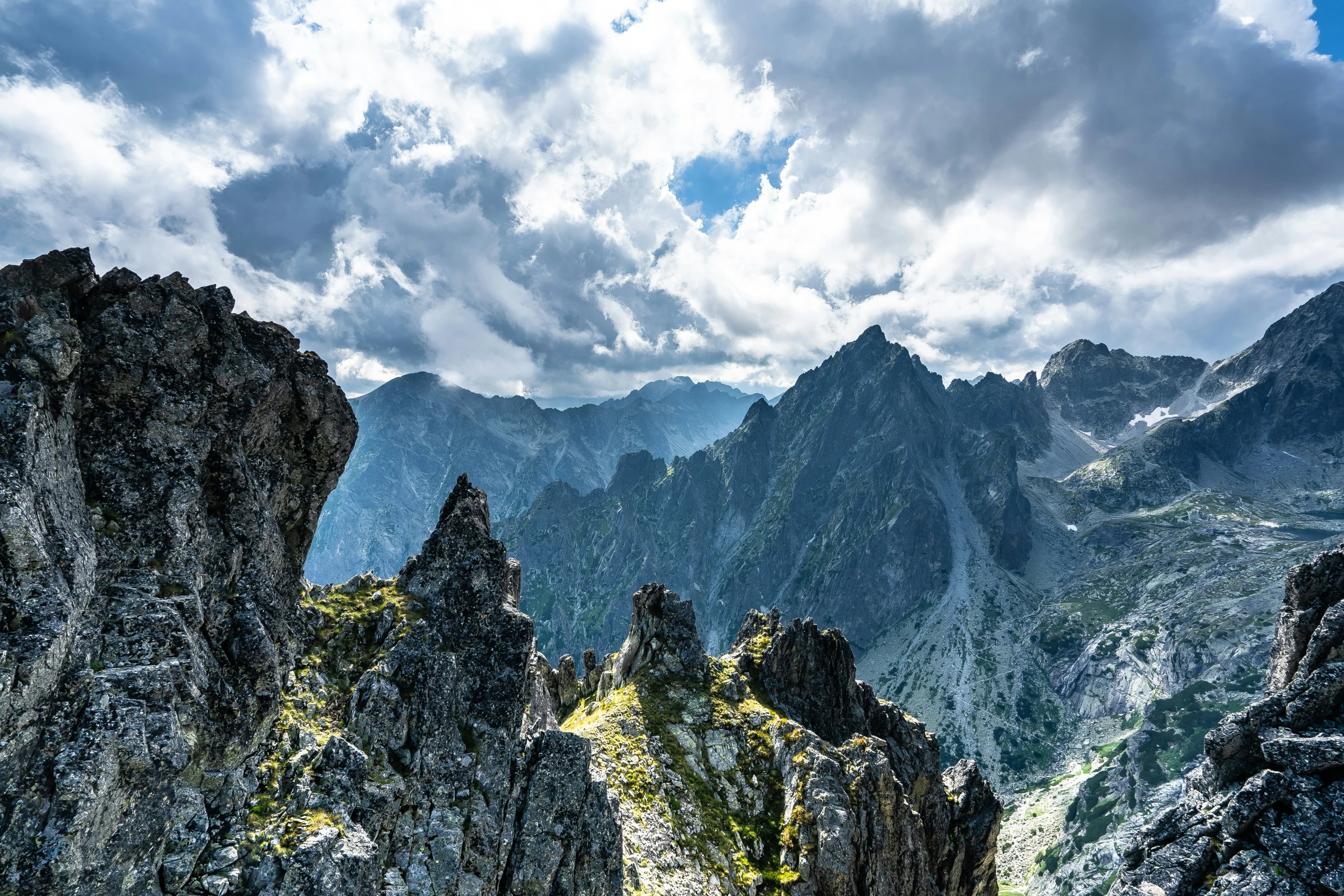 a rocky area that has some tall mountains