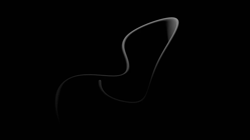 a black background with some curves on it