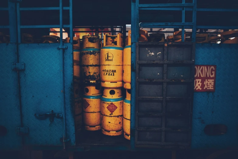 two yellow fire hydrants are near each other