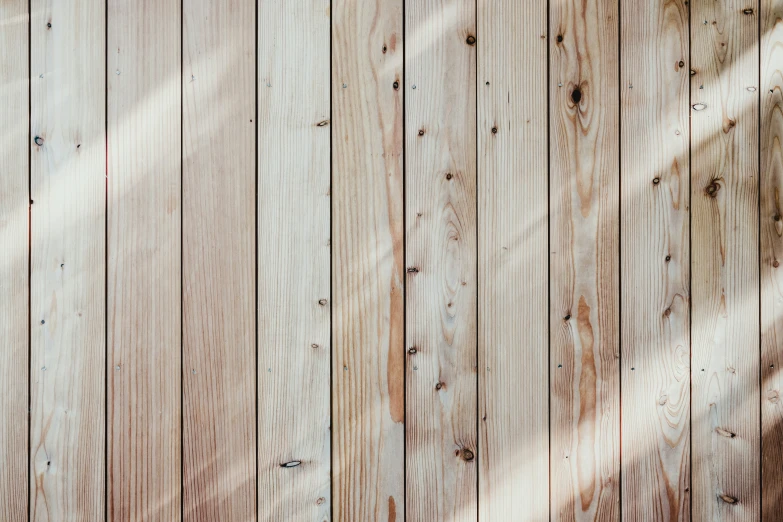 wooden boards that are attached to a wall