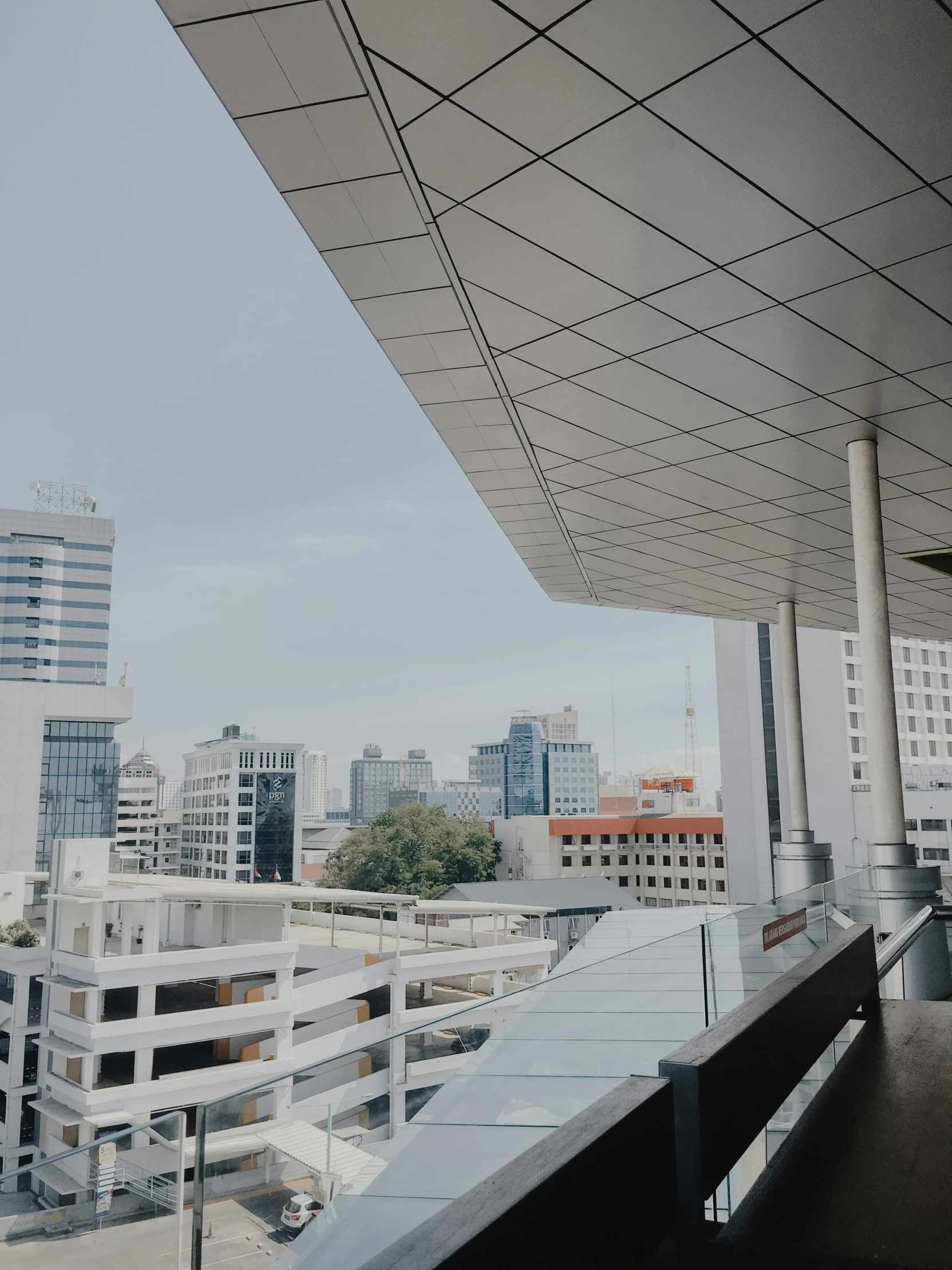 a view of a very large city from a tall building