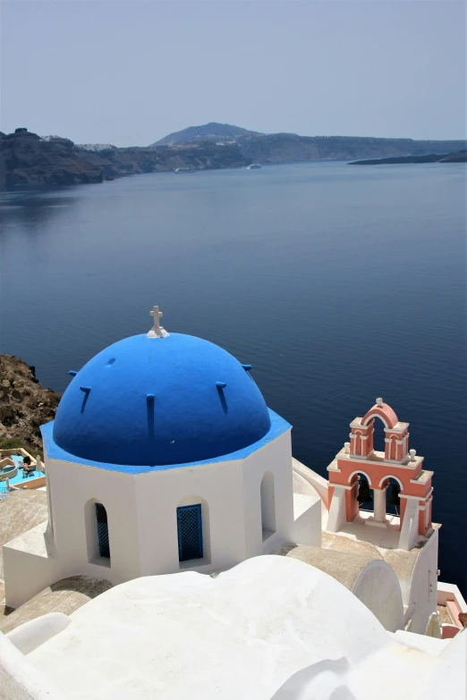 a building with a blue domed dome on the top