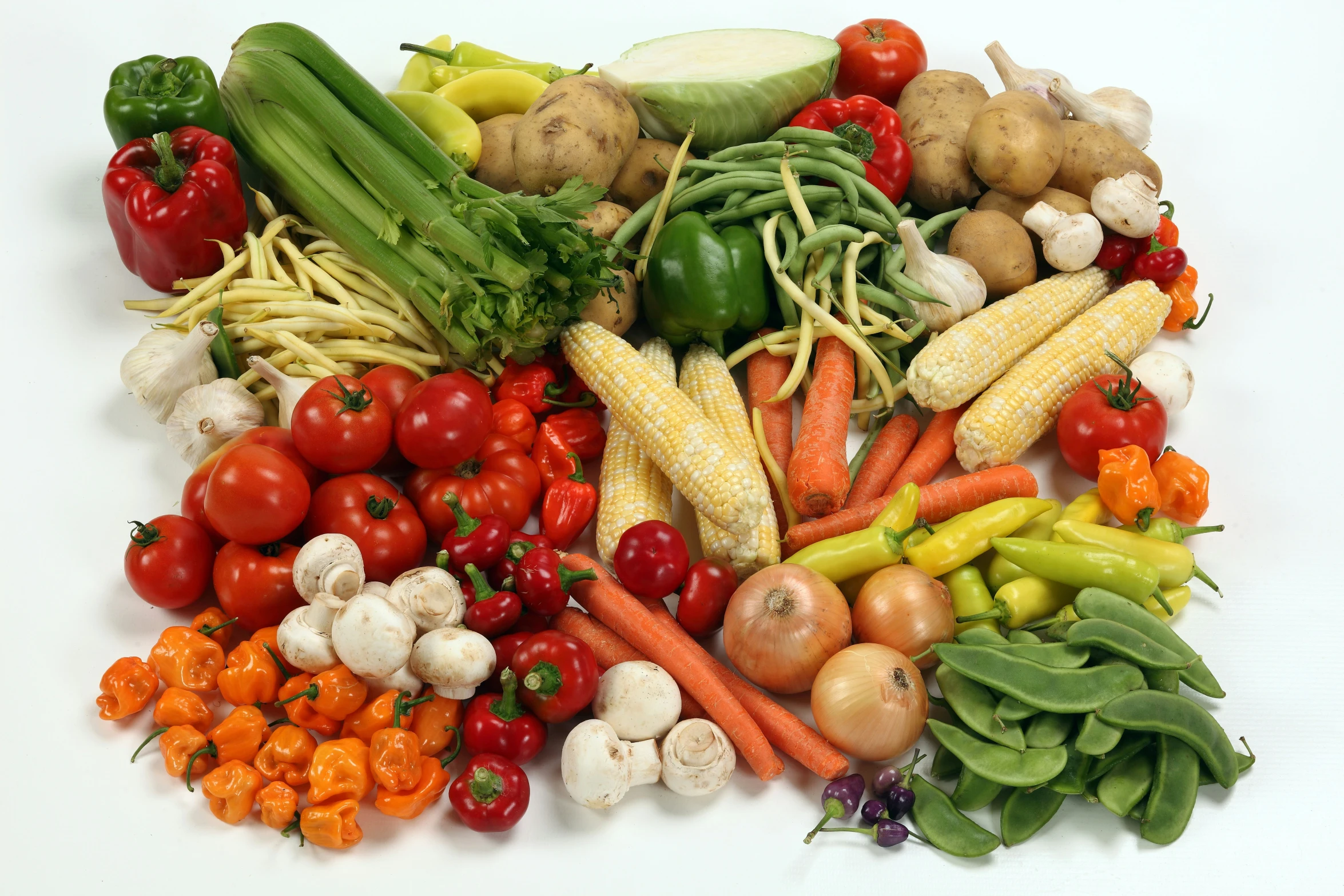 several large vegetables have been arranged on a table