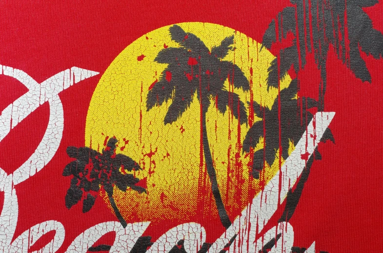 a coca - cola sign is shown in front of palm trees