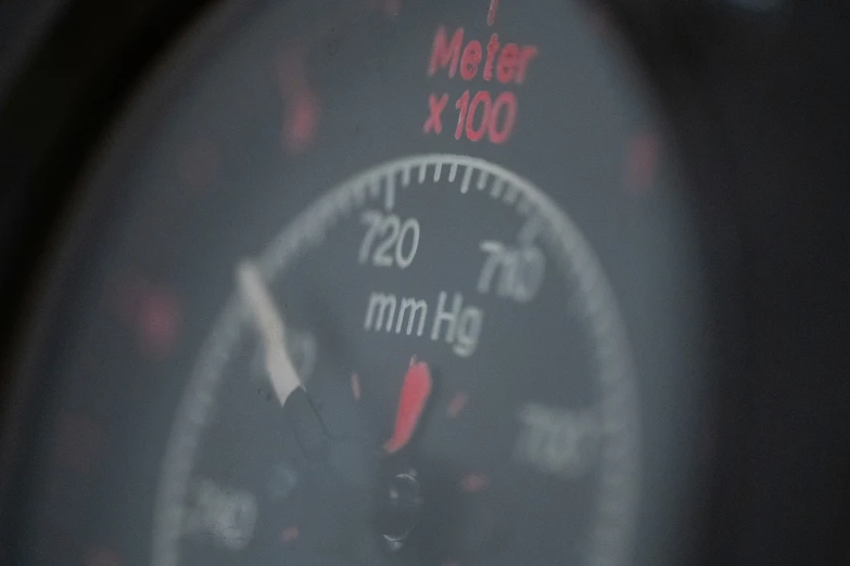 close up of the speed limit on a car