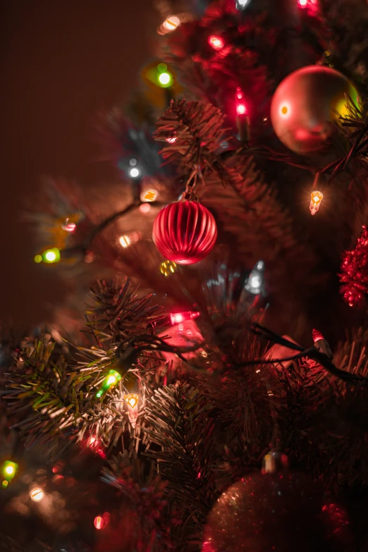 a christmas tree with a lot of ornaments