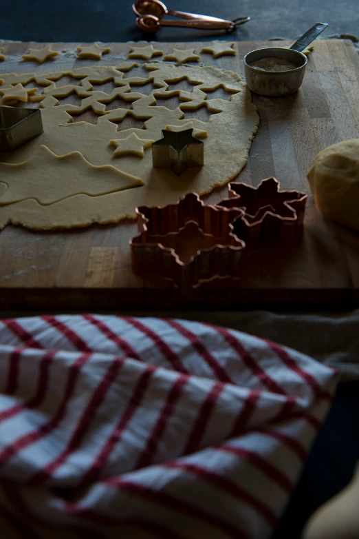 the cookie cutters have been shaped to make stars