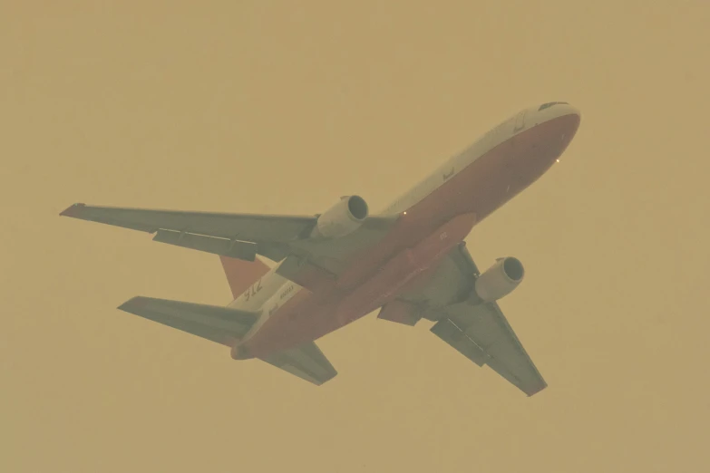 large commercial airplane with engines and landing gear