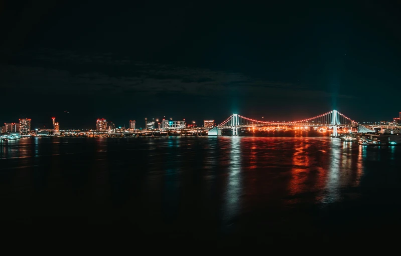 a large bridge that is next to the water