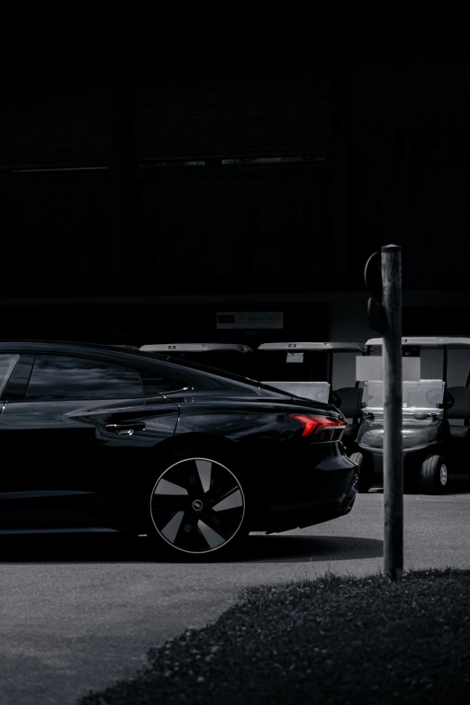 a car that is parked near a parking meter