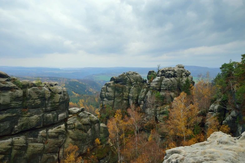 there are some very pretty cliffs that are on the mountains