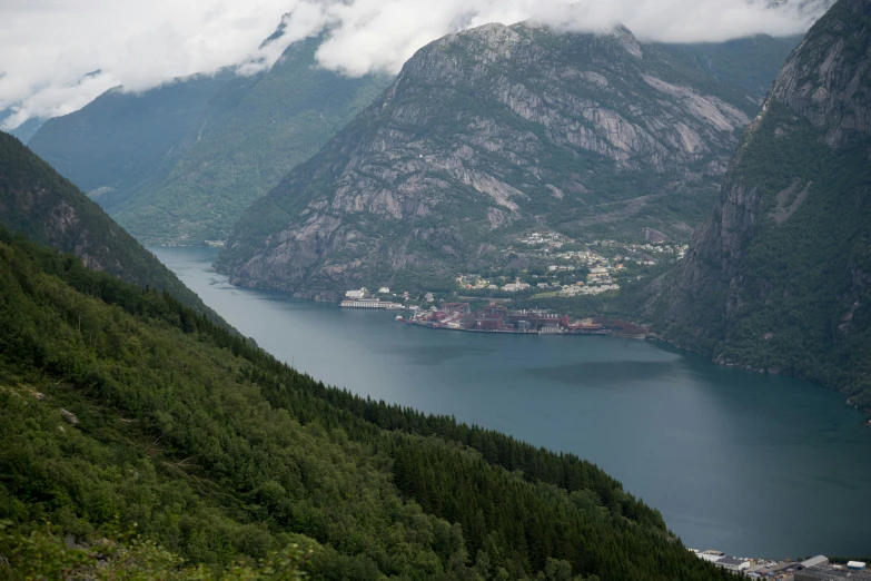 some very pretty mountains by the water