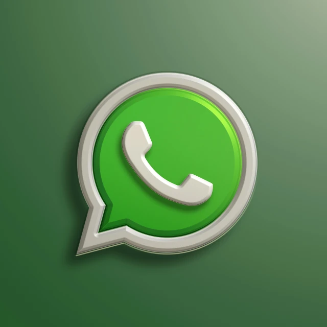 a whatsapp icon with a green background