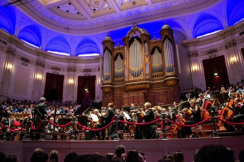 a group of music students on a stage