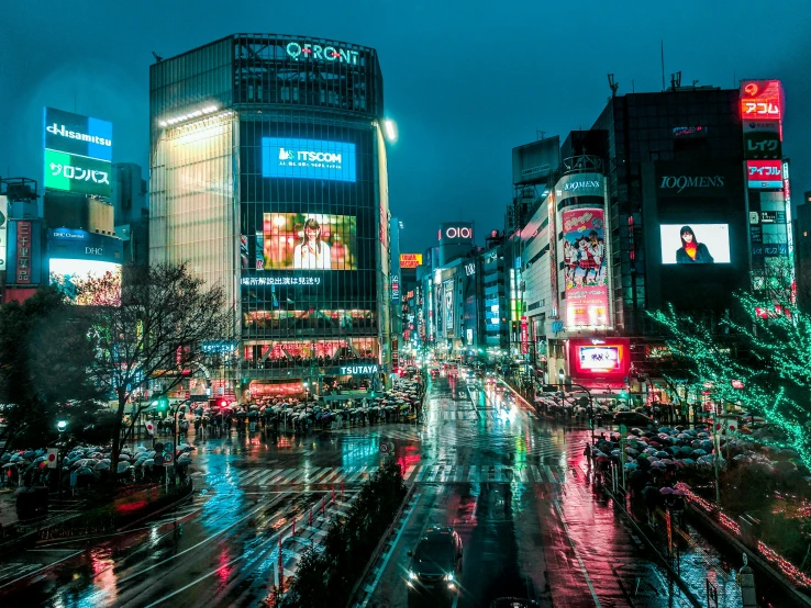 a city street with some very bright lights