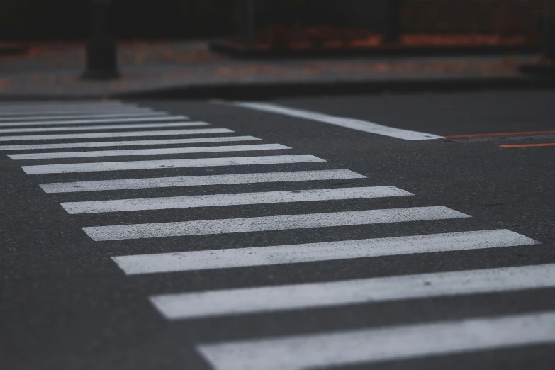 the pedestrian crossing is painted with different colors