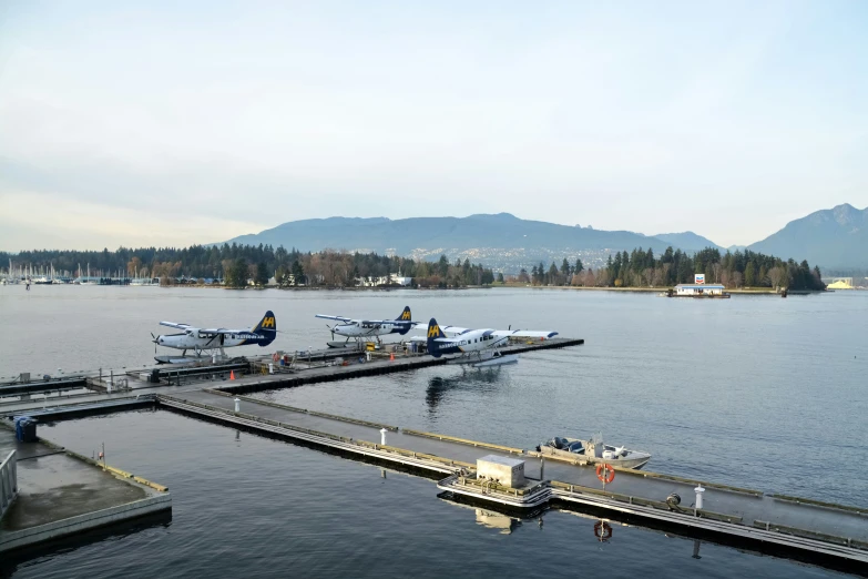 a small plane that is sitting on a dock