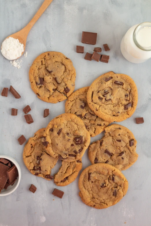 an image of chocolate chip cookies on a sheet