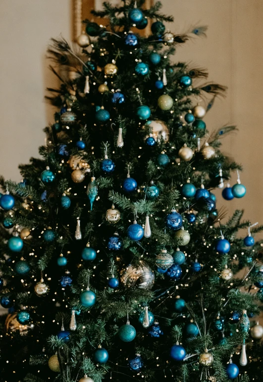 this is a very colorful decorated christmas tree