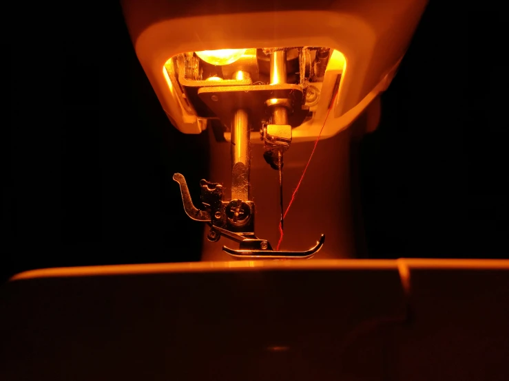 an image of a lamp that is on