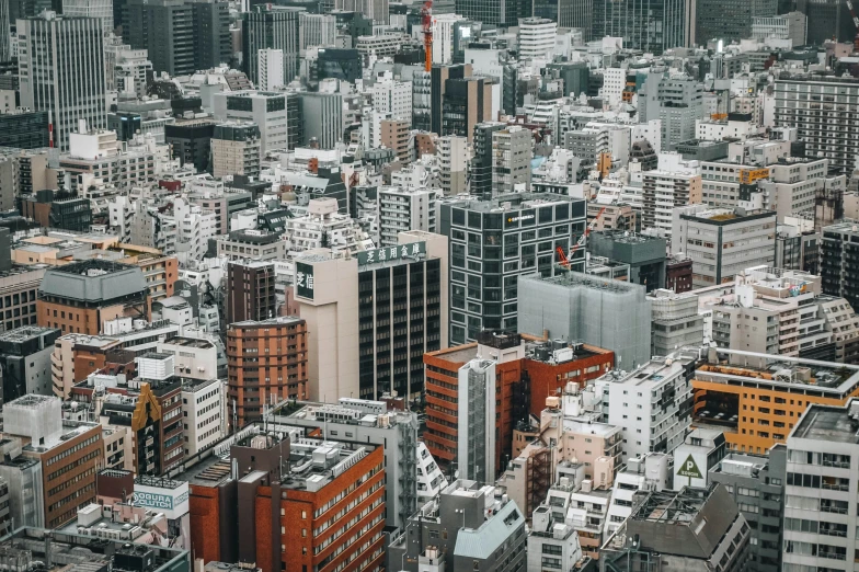 city buildings and the tops of other skyscrs