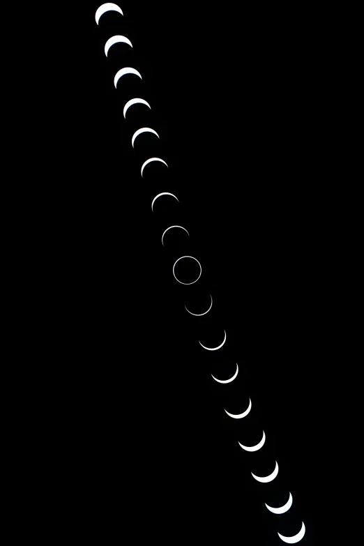 a group of crescents are shown in the sky