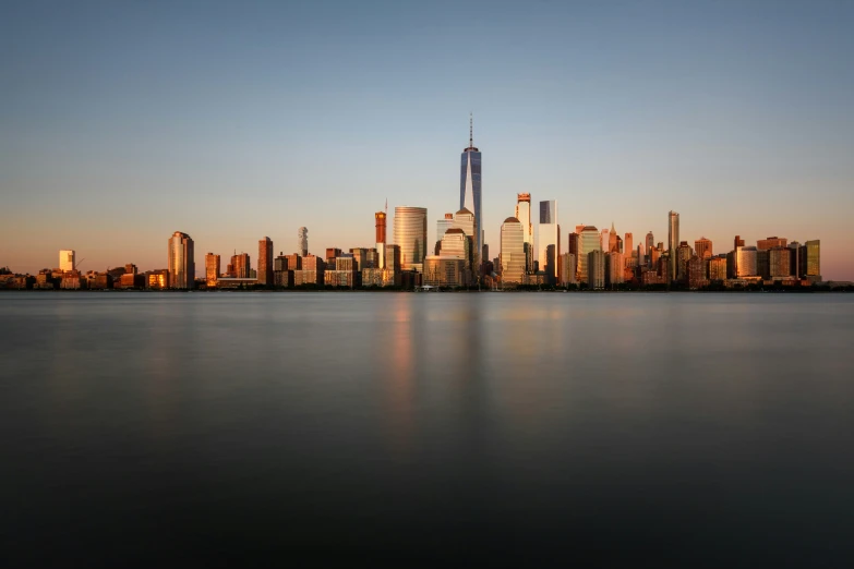 a view of a very large city across water