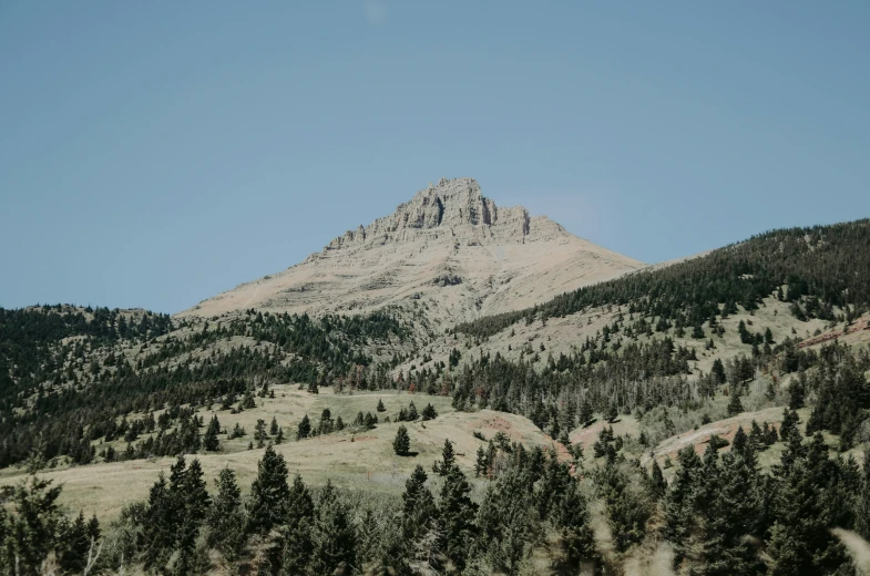 a very large mountain that is very high in the air