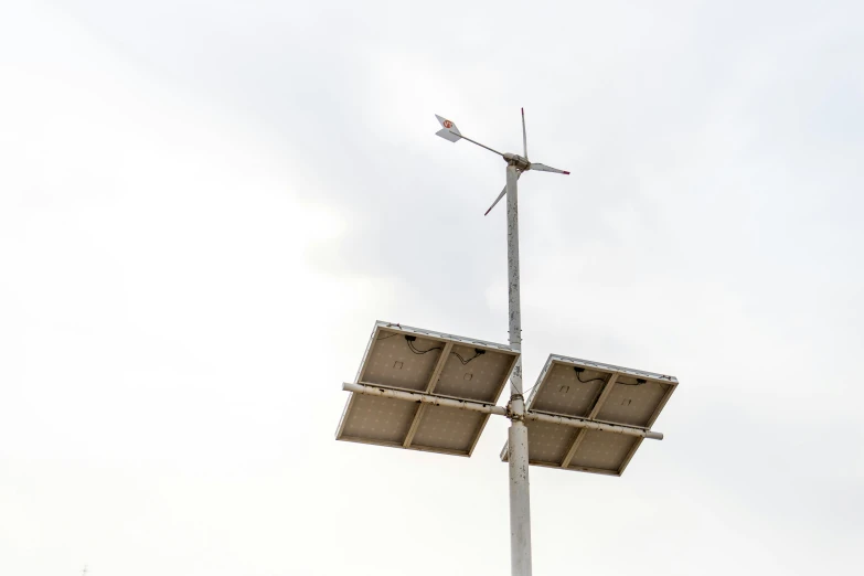 an image of a wind station that is very tall