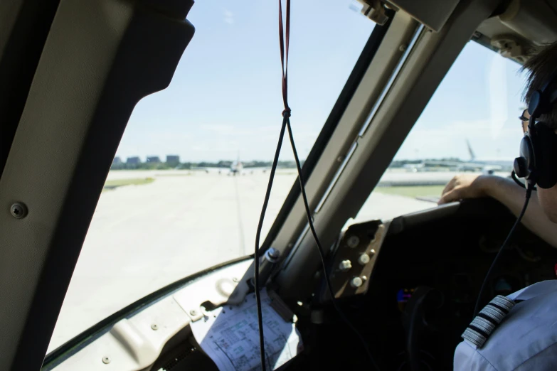 the pilots hold their heads on the flight line